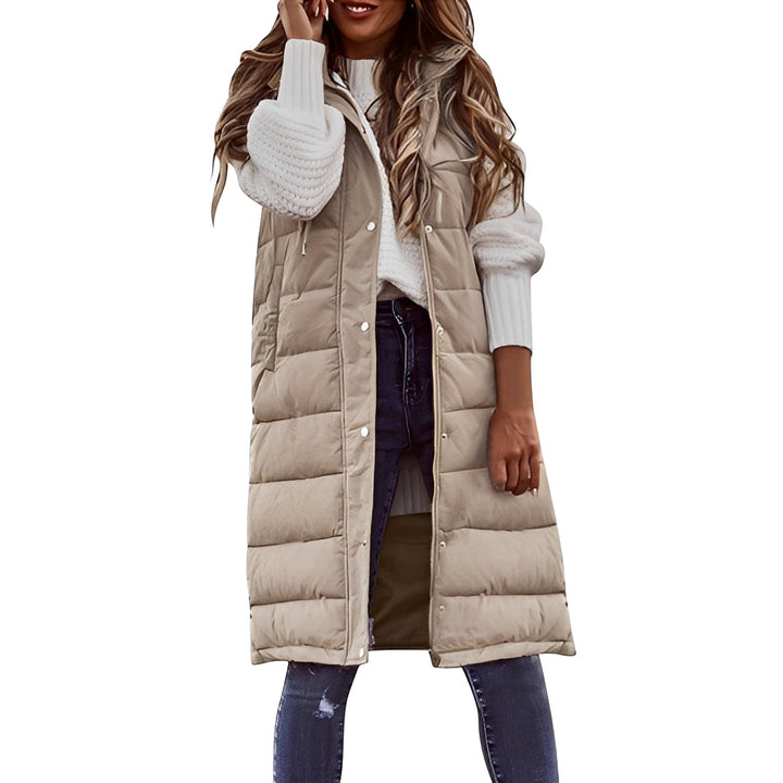 Brenna - Elegante lunga giacca in piuma per donne