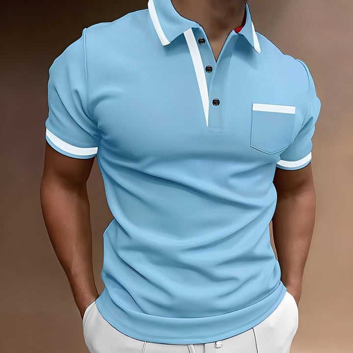 Alijah - Elegante polo attillato per uomo