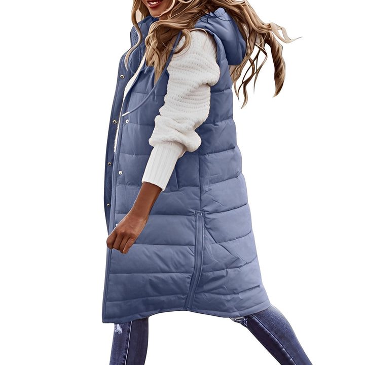 Brenna - Elegante lunga giacca in piuma per donne