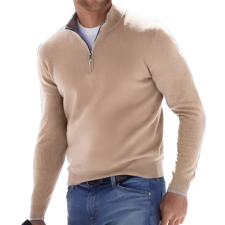 Fredric - Maglione casual con zip per uomini