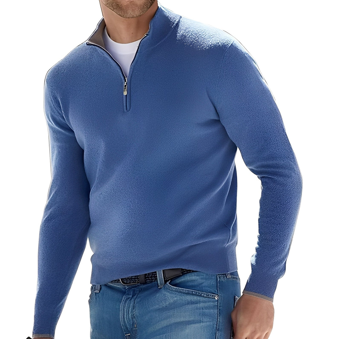 Fredric - Maglione casual con zip per uomini