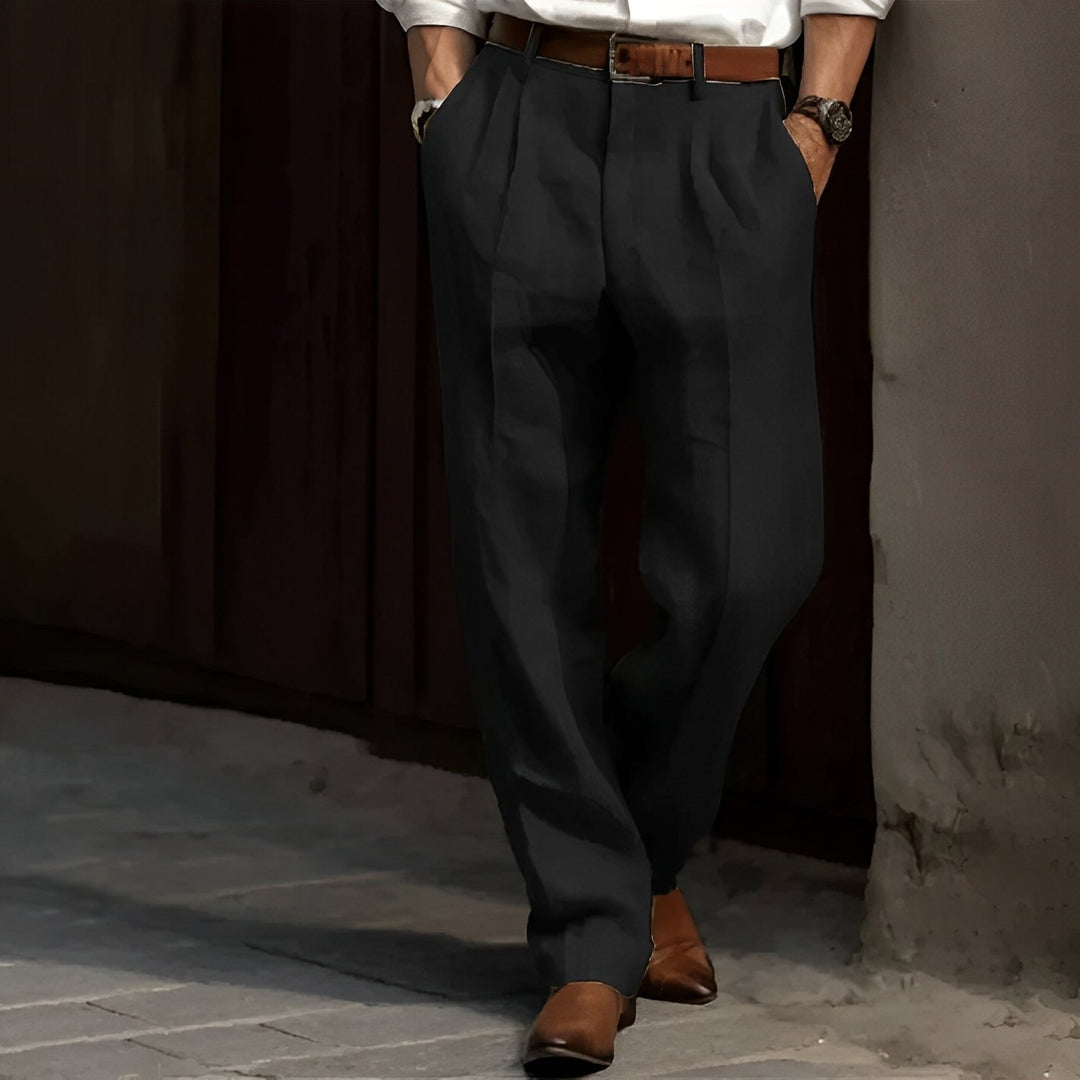 Carlos - Pantalone in lino retrò da uomo