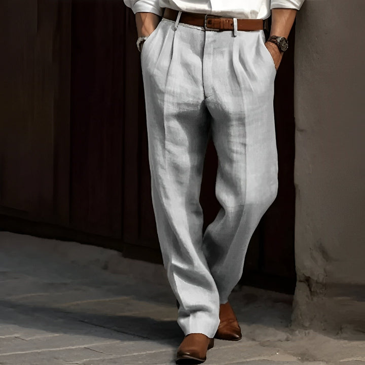 Carlos - Pantalone in lino retrò da uomo